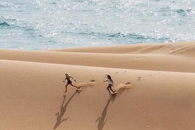 Sandboarding with Panoramic Views of the ocean and Agadir Desert - Connecting the Activity with Berber Culture