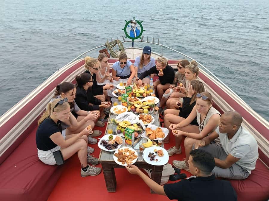 Sea excursion with BBQ, fishing, and swimming - What the four-hour itinerary feels like