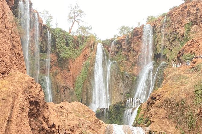 Small group Ouzoud Waterfall Guided Tour Boat Ride from Marrakech - Arriving at the tiered Ouzoud Waterfalls