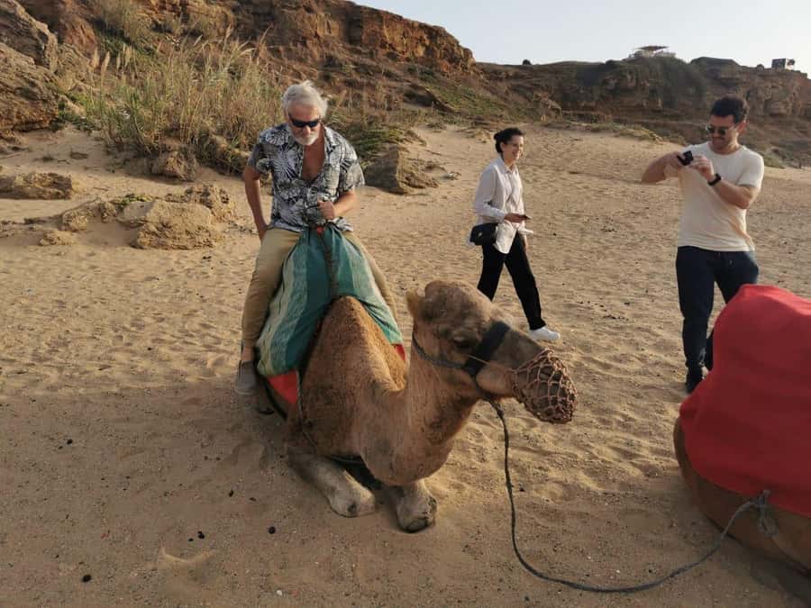 Tangier: sunset, tea, camel ride, Cape Spartel and caves. - Moroccan tea with the sun going down