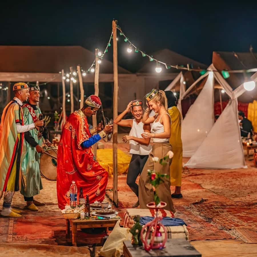 Unforgettable Desert Night: Dinner, Camel Ride & Quad Bike - Arriving from Marrakesh and stopping for tea
